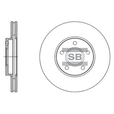 Тормозной диск SANGSIN SD5305