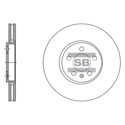 Тормозной диск SANGSIN SD5408