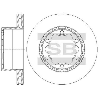Тормозной диск SANGSIN SD5603