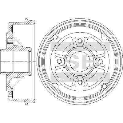 Тормозной барабан SANGSIN SD7105