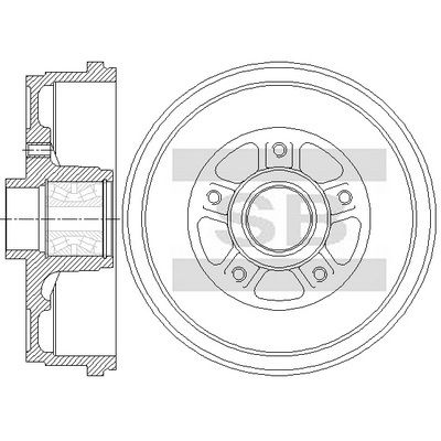 Тормозной барабан SANGSIN SD7107