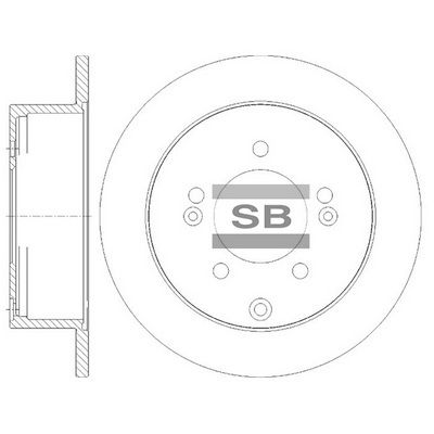 Тормозной диск SANGSIN SD8112
