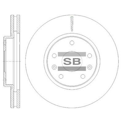 Тормозной диск SANGSIN SD8114
