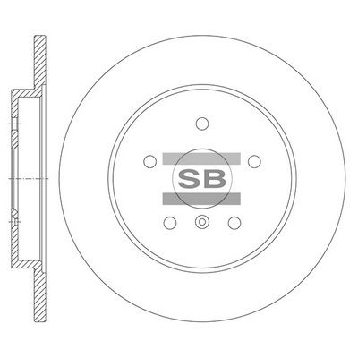 Тормозной диск SANGSIN SD8116