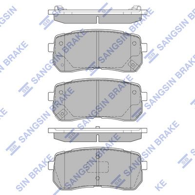 Комплект тормозных колодок, дисковый тормоз SANGSIN SP1192SD
