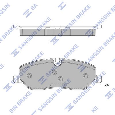 Комплект тормозных колодок, дисковый тормоз SANGSIN SP2236