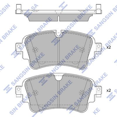 Комплект тормозных колодок, дисковый тормоз SANGSIN SP4112