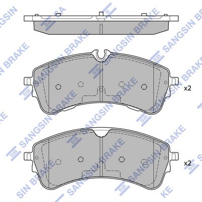 Комплект тормозных колодок, дисковый тормоз SANGSIN SP4482