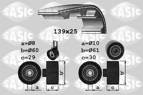 Комплект ремня ГРМ SASIC 1750042