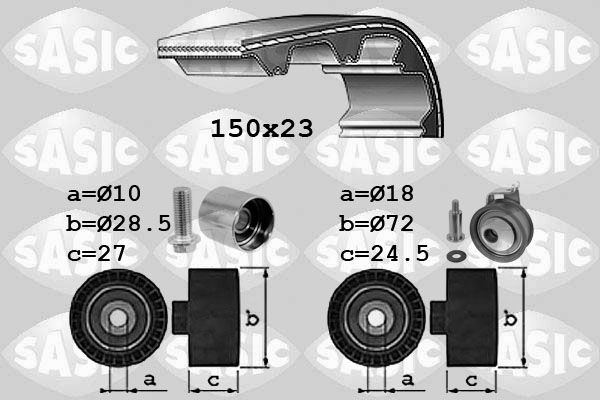 Комплект ремня ГРМ SASIC 1756052