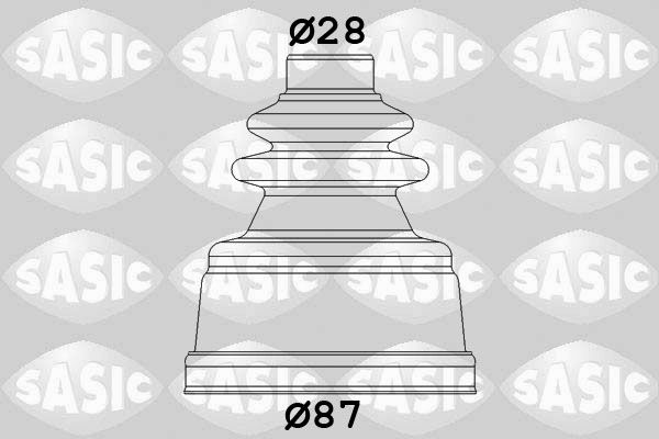Комплект пыльника, приводной вал SASIC 1900018