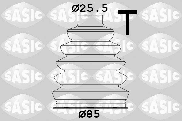 Комплект пыльника, приводной вал SASIC 1904029