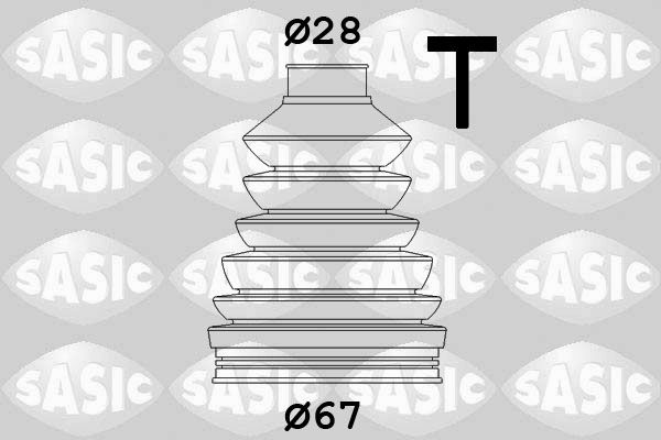 Комплект пыльника, приводной вал SASIC 1906023