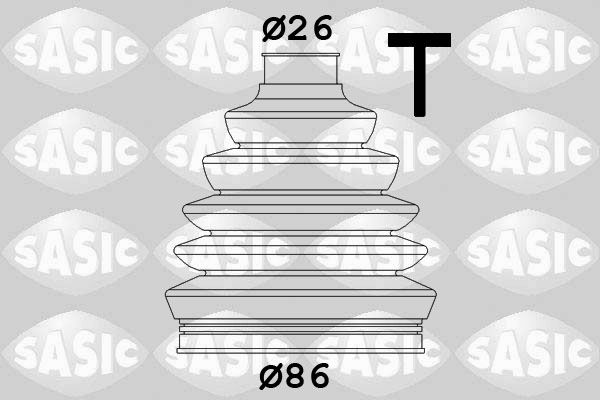 Комплект пыльника, приводной вал SASIC 1906041