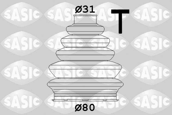 Комплект пыльника, приводной вал SASIC 1906058