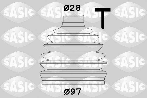 Комплект пыльника, приводной вал SASIC 1906061