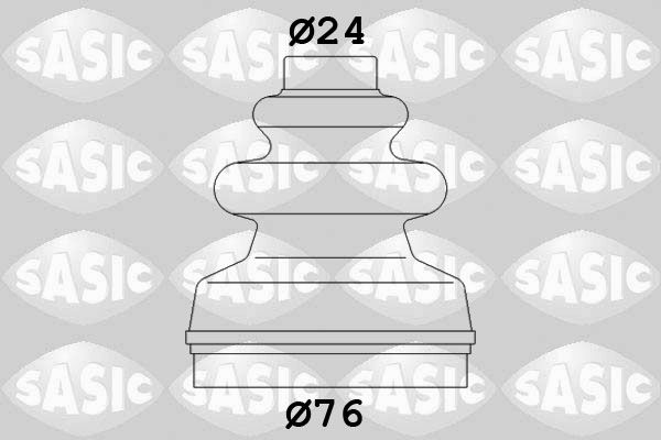 Комплект пыльника, приводной вал SASIC 2873793
