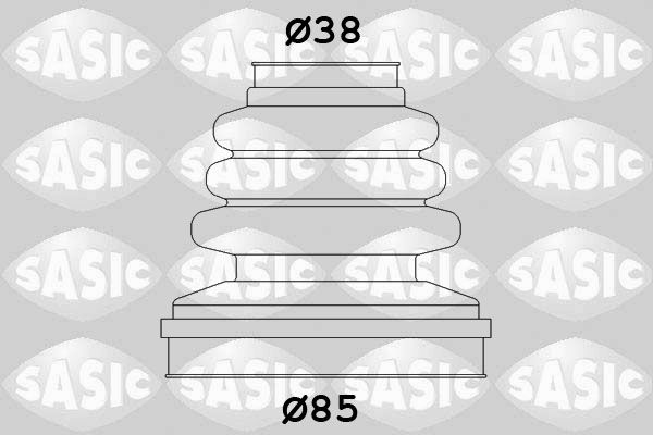 Комплект пыльника, приводной вал SASIC 2873803