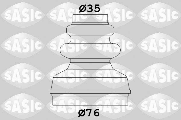 Комплект пыльника, приводной вал SASIC 2873813