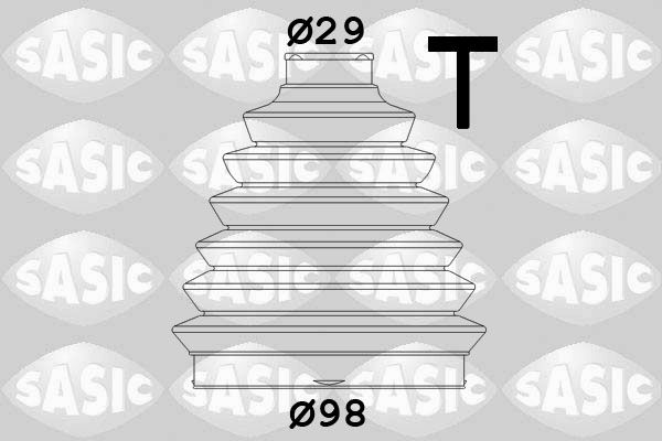 Комплект пыльника, приводной вал SASIC 2933983
