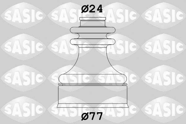 Комплект пыльника, приводной вал SASIC 4003425