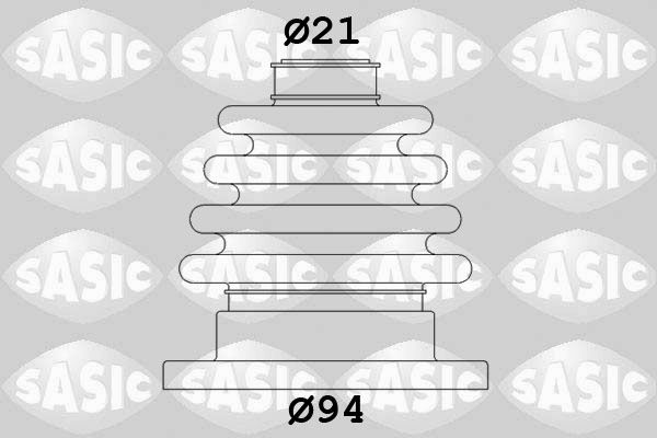 Комплект пыльника, приводной вал SASIC 4003444