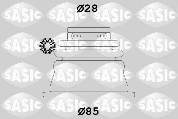 Комплект пыльника, приводной вал SASIC 4003451