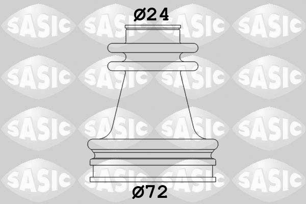 Комплект пыльника, приводной вал SASIC 4003462