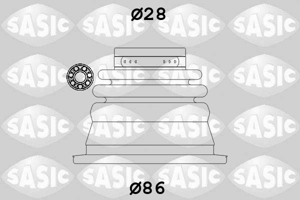 Комплект пыльника, приводной вал SASIC 4003464