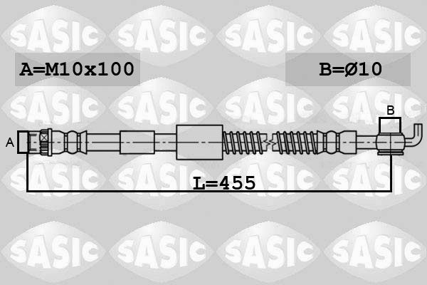 Тормозной шланг SASIC 6600067