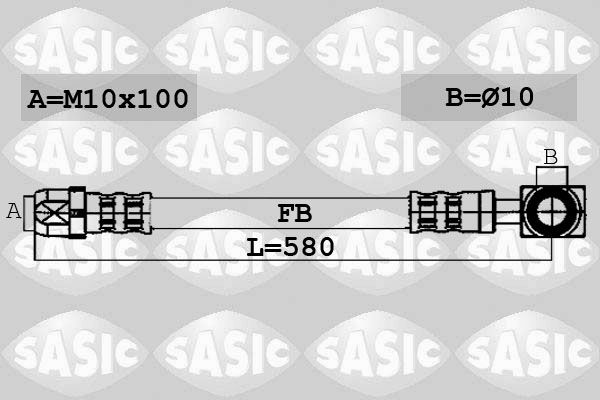 Тормозной шланг SASIC 6606021