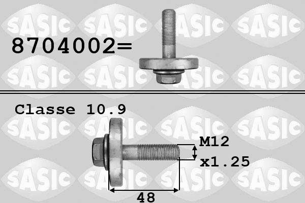 Болт шкива SASIC 8704002