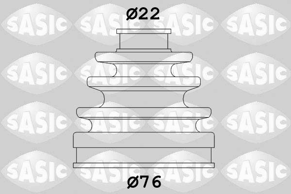 Комплект пыльника, приводной вал SASIC 9004697