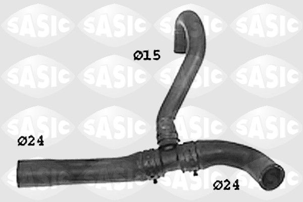 Шланг радиатора SASIC SWH6782