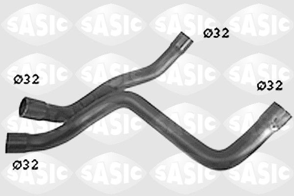 Шланг радиатора SASIC SWH6835