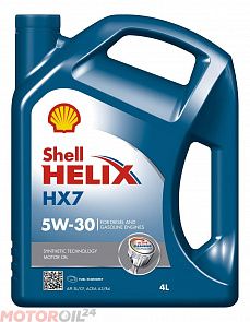 SHELL Helix HX7 5W-30 4 л. SHELL 550040304
