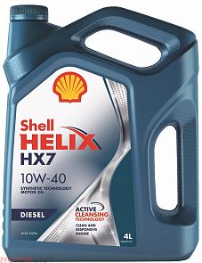 SHELL Helix HX7 Diesel 10W-40 4 л. SHELL 550046373