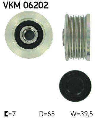 Механизм свободного хода генератора SKF VKM06202