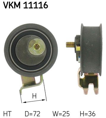 Натяжной ролик, ремень ГРМ SKF VKM11116