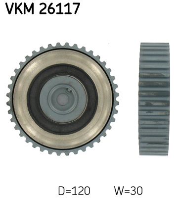 Паразитный / Ведущий ролик, зубчатый ремень SKF VKM26117