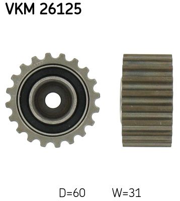 Паразитный / Ведущий ролик, зубчатый ремень SKF VKM26125