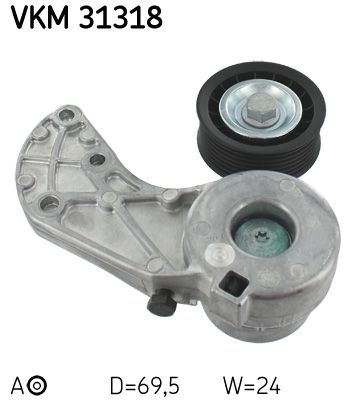 Натяжитель ремня, клиновой зубча SKF VKM31318