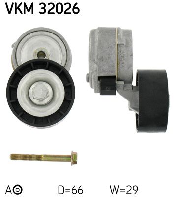 Натяжитель ремня, клиновой зубча SKF VKM32026