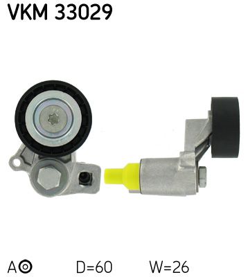 Натяжитель ремня, клиновой зубча SKF VKM33029