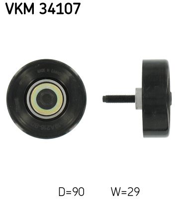 Паразитный / ведущий ролик, поликлиновой ремень SKF VKM34107