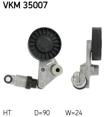 Натяжитель ремня, клиновой зубча SKF VKM35007