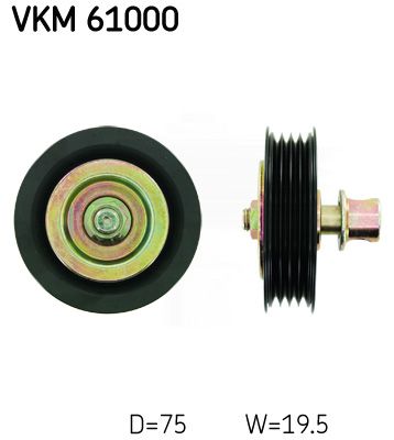 Паразитный / ведущий ролик, поликлиновой ремень SKF VKM61000