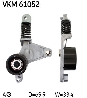 Натяжитель ремня, клиновой зубча SKF VKM61052