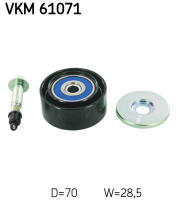 Паразитный / ведущий ролик, поликлиновой ремень SKF VKM61071