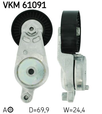 Натяжитель ремня, клиновой зубча SKF VKM61091